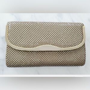 Elegant Gold and Cream Clutch